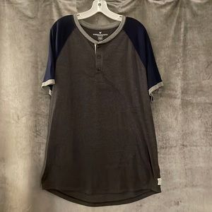American Eagle Flex Short Sleeve Henley